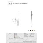 JEE-O Slimline Wand handdouche met geïntegreerde houder - 800-6910 | Geborsteld RVS | Nee JEE-O JEE-O Slimline Wand handdouche met geïntegreerde houder - 800-6910 | Geborsteld RVS | Nee