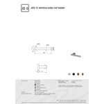 JEE-O Slimline Wand toiletrolhouder - 801-0015 | mat goud JEE-O JEE-O Slimline Wand toiletrolhouder - 801-0015 | mat goud