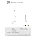 JEE-O Slimline Wand reserve toiletrolhouder - 801-0025 | mat goud JEE-O JEE-O Slimline Wand reserve toiletrolhouder - 801-0025 | mat goud