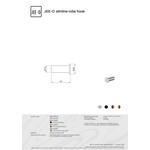 JEE-O Slimline Wand ophanghaakje - 801-0105 | mat goud JEE-O JEE-O Slimline Wand ophanghaakje - 801-0105 | mat goud