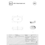 JEE-O Bloom Wastafel Opzetkom Ovaal SWMBAS84-Zilver | Mat Zilver JEE-O JEE-O Bloom Wastafel Opzetkom Ovaal SWMBAS84-Zilver | Mat Zilver