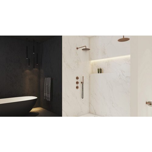 JEE-O Slimline Wand Bad/Douche Omsteller 800-2600 | Geborsteld RVS JEE-O JEE-O Slimline Wand Bad/Douche Omsteller 800-2600 | Geborsteld RVS