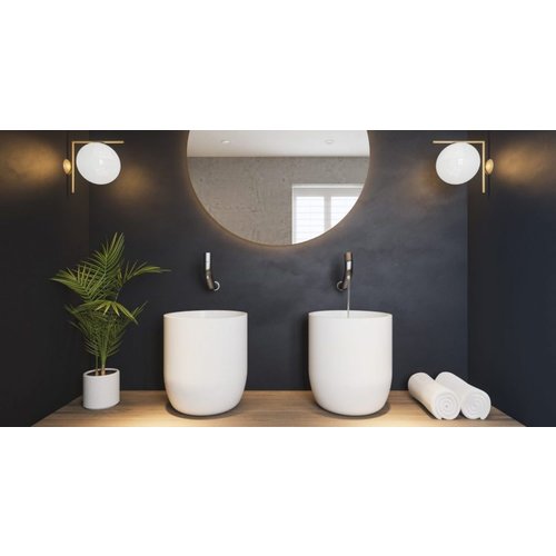 JEE-O Flow Waskom Opzetkom SWMBAS73-Zwart | Mat Zwart JEE-O JEE-O Flow Waskom Opzetkom SWMBAS73-Zwart | Mat Zwart