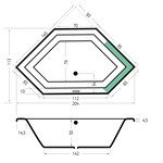 Xenz Xenz Society Inbouwbad 145x145 Wit