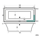 Xenz Xenz Society Inbouwbad 180x90 Wit