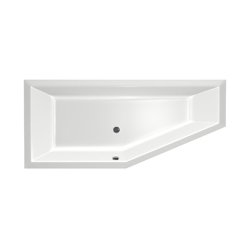 Xenz Xenz Society Compact Links Hoek Inbouwbad 170x75 Wit