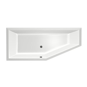 Xenz Society Compact Links Inbouw hoekbad 180x80 Wit