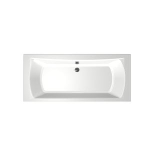 Xenz Robijn Inbouwbad 180x80 Wit met rand van 2,5cm