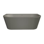 Xenz Xenz Charley XS Half-vrijstaand bad 165x75x58 Cement, sleuf overloop, waste Oud koper