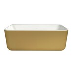 Xenz Xenz Guido Solid Surface bad 160x71x62 Bicolor Wit/Goud