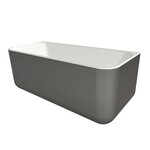 Xenz Xenz Guido Solid Surface bad 160x71x62 Bicolor Wit/grafiet
