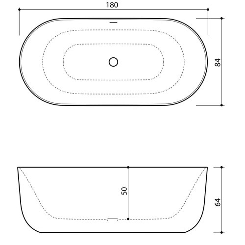 Xenz Xenz Mauro Solid Surface bad 180x84x64