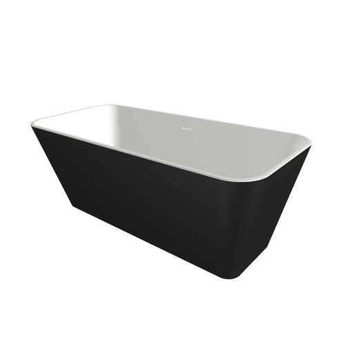 Xenz Xenz Cristiano Solid Surface bad 170x75x63 Bicolor Wit/zwart