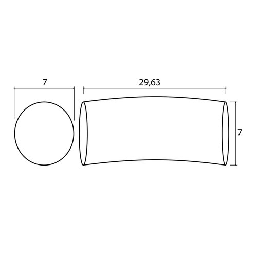 Xenz Xenz Badkussen Ease 30x7 Wit