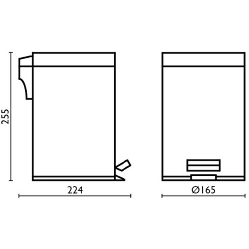 Xenz Xenz Duero Toiletemmer Chroom