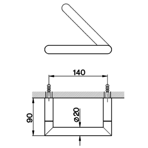 Xenz Duero - Toiletrolhouder, Mat wit