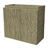 Xenz One Fonteinkastje rechts 44,5x40x19,5 Clay Oak glad