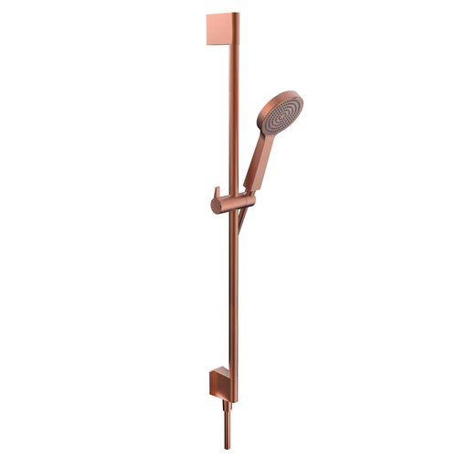 Xenz Xenz Pure - glijstangset 90 cm met geïntegreerde wandinlaat Oud koper