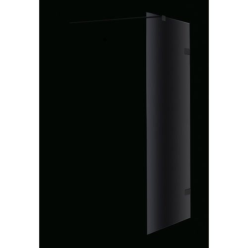 Xenz Xenz VM Douchewand 99,5-100 x 200 cm, incl. stabilisatiestang 100 cm Mat zwart