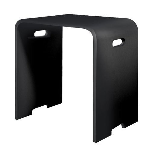 Xenz Xenz Solid Surface Design krukje Mat zwart, 400*300*430 mm