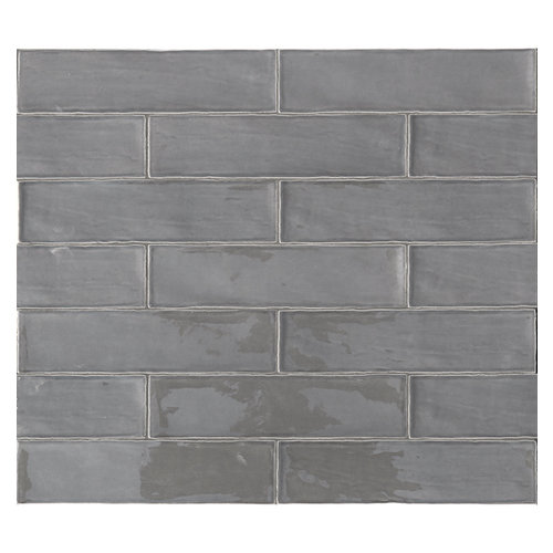 Terratinta Betonbrick wall mud glossy wandtegel 7.5x30cm Terratinta Terratinta Betonbrick wall mud glossy wandtegel 7.5x30cm