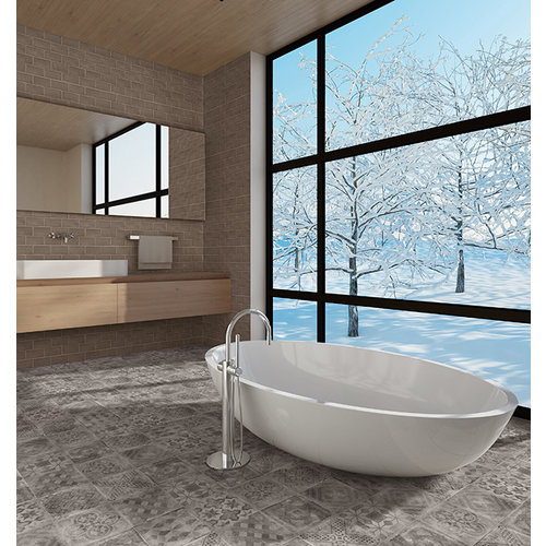 Terratinta Betonepoque claire 02 clay mud vloertegel 20x20cm Terratinta Terratinta Betonepoque claire 02 clay mud vloertegel 20x20cm