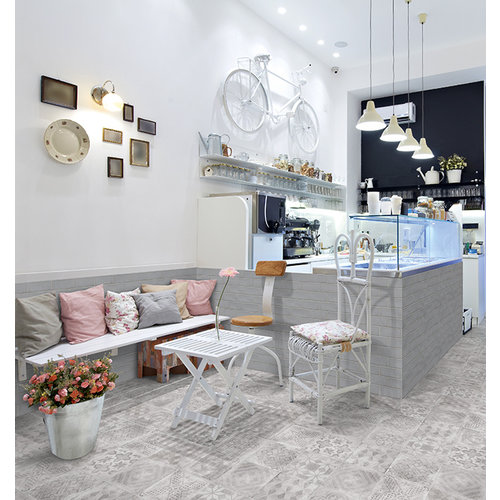 Terratinta Betonepoque claire 02 white grey vloertegel 20x20cm Terratinta Terratinta Betonepoque claire 02 white grey vloertegel 20x20cm