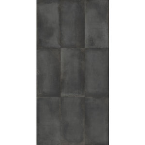 Terratinta Betonmetal black steel mat vloertegel 10x10cm