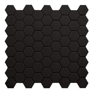 Terratinta Hexa black swan mat mosaico mozaïek 31.6x31.6cm