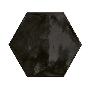 Terratinta Terratinta Hexa wall black swan glossy wandtegel 15x17.3cm Terratinta Hexa wall black swan glossy wandtegel 15x17.3cm
