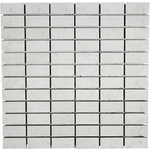 Terratinta Betontech white mosaico (2.5x5) lappato mozaïek 30x30cm Terratinta Terratinta Betontech white mosaico (2.5x5) lappato mozaïek 30x30cm
