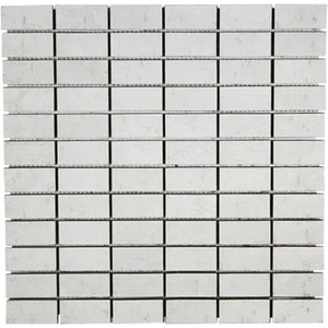 Terratinta Terratinta Betontech white mosaico (2.5x5) mozaïek 30x30cm Terratinta Betontech white mosaico (2.5x5) mozaïek 30x30cm