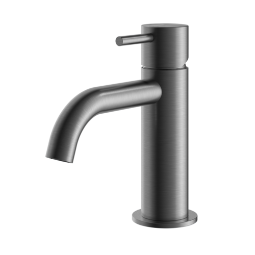 HotBath Archie Wastafelmengkraan zonder waste Geborsteld Gunmetal PVD AR003BGP HotBath HotBath Archie Wastafelmengkraan zonder waste Geborsteld Gunmetal PVD AR003BGP