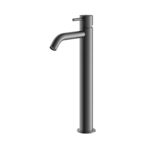HotBath HotBath Archie Wastafelmengkraan zonder waste Hoog Geborsteld Gunmetal PVD AR003HBGP HotBath Archie Wastafelmengkraan zonder waste Hoog Geborsteld Gunmetal PVD AR003HBGP