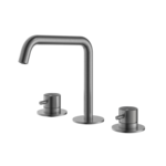 HotBath HotBath Archie Wastafelmengkraan 3 gats zonder waste Geborsteld Gunmetal PVD AR033BGP