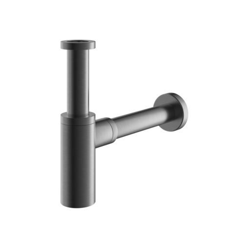 HotBath Archie Design sifon rond Geborsteld Gunmetal PVD AR035BGP HotBath HotBath Archie Design sifon rond Geborsteld Gunmetal PVD AR035BGP