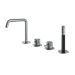 HotBath Archie Badrandcombinatie éénhendel mengkraan met uitloop en 2-weg omstel RVS316 AR083IX HotBath HotBath Archie Badrandcombinatie éénhendel mengkraan met uitloop en 2-weg omstel RVS316 AR083IX