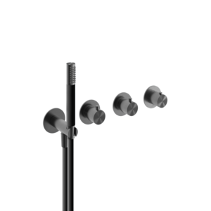 HotBath HotBath Archie Afbouwdeel - Archie douche thermostaat met 2 stopkranen zonder uitloop Geborsteld Gunmetal PVD AR7071EXTBGP HotBath Archie Afbouwdeel - Archie douche thermostaat met 2 stopkranen zonder uitloop Geborsteld Gunmetal PVD AR7071EXTBGP