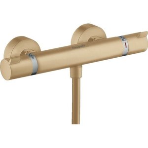 Hansgrohe Ecostat Comfort douchekraan thermostatisch met koppelingen brushed bronze