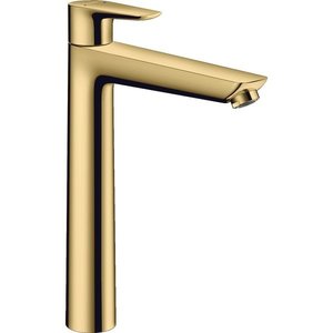 Hansgrohe Talis E 1-gats wastafelkraan verhoogd 240 met waste polished gold