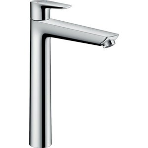 Hansgrohe Talis E 1 gats wastafelkraan verhoogd 240 met waste chroom