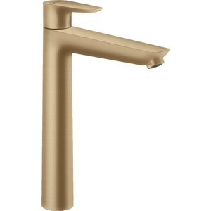 Hansgrohe Talis E 1-gats wastafelkraan verhoogd 240 met waste brushed bronze