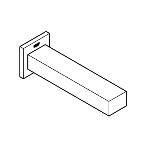 Grohe Grohe Eurocube baduitloop wand Chroom