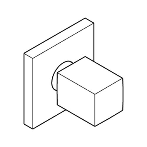 Grohe Grohe Eurocube afdekset voor stopkraan Chroom