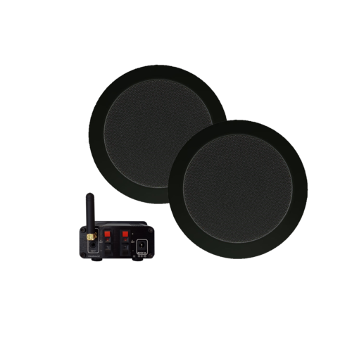 Aquasound Bluetooth audiosysteem met twist speaker set (mat zwart) 50 WATT