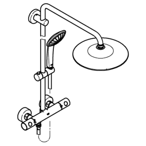 Grohe Grohe Euphoria douchesysteem 260 met thermostaat Chroom