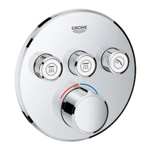 Grohe Smartcontrol afdekset voor douchekraan met omstel 3x rond Chroom