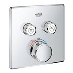 Grohe Grohe Smartcontrol afdekset thermostaat 2 functies Chroom