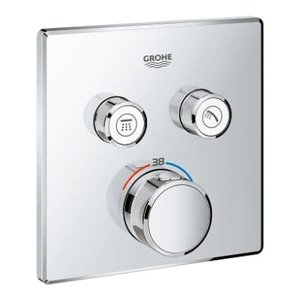 Grohe Smartcontrol afdekset thermostaat 2 functies Chroom