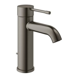 Grohe Essence New S-Size wastafelkraan met waste hard Graphite Geborsteld